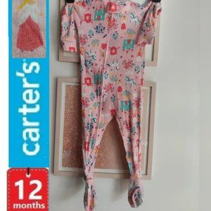 🎁 10/$25-Carter's PRINCESS footed sleeper, 12 months